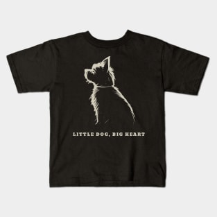 Little Dog, Big Heart: A Bundle of Love Kids T-Shirt